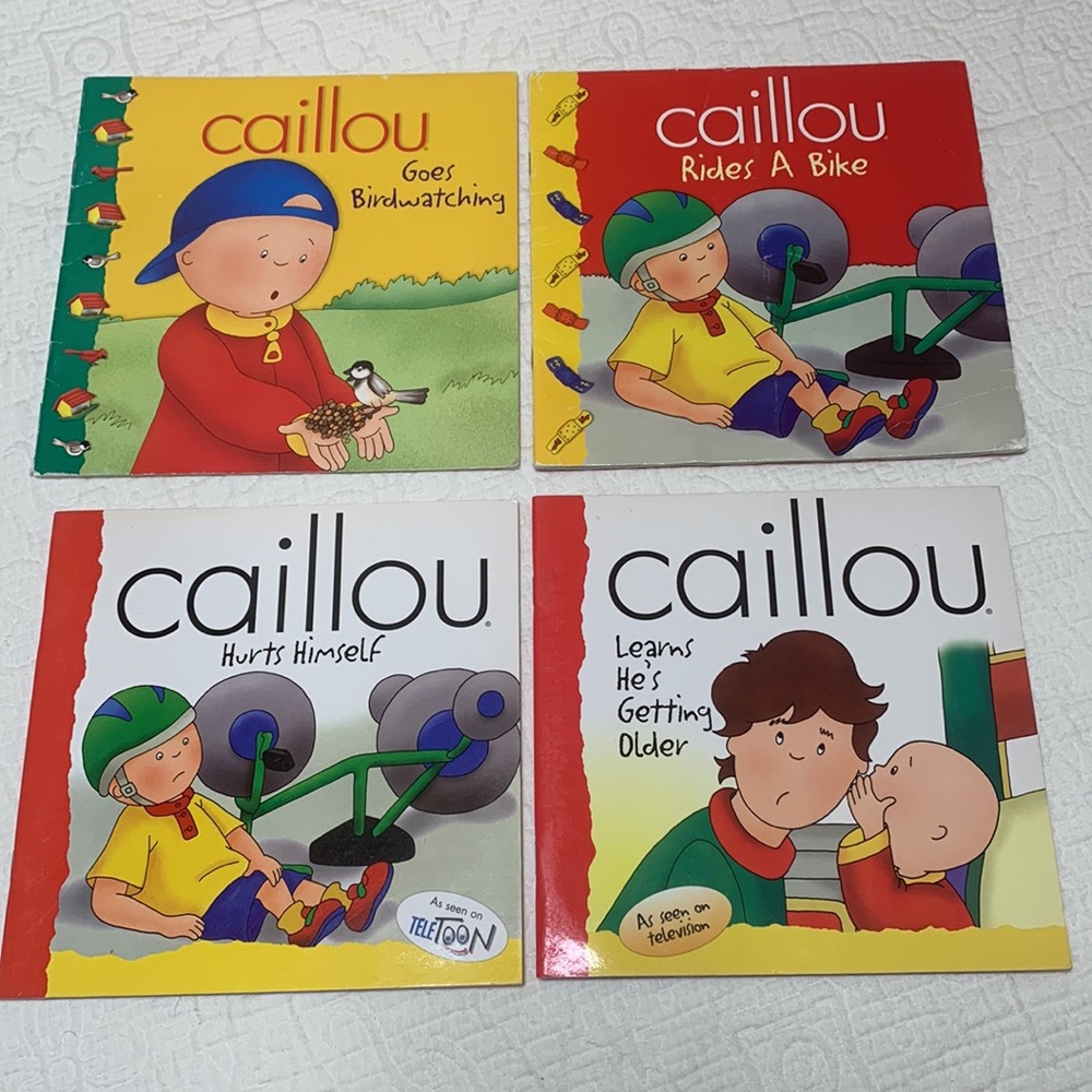 Caillou Paperback Set of 4 Books